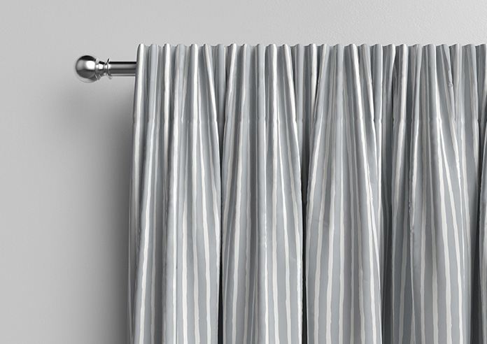 Vintage Stripe, Cool Grey - Made to Measure Curtains - Image 10